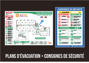 Plans d'évacuation et consignes de sécurité